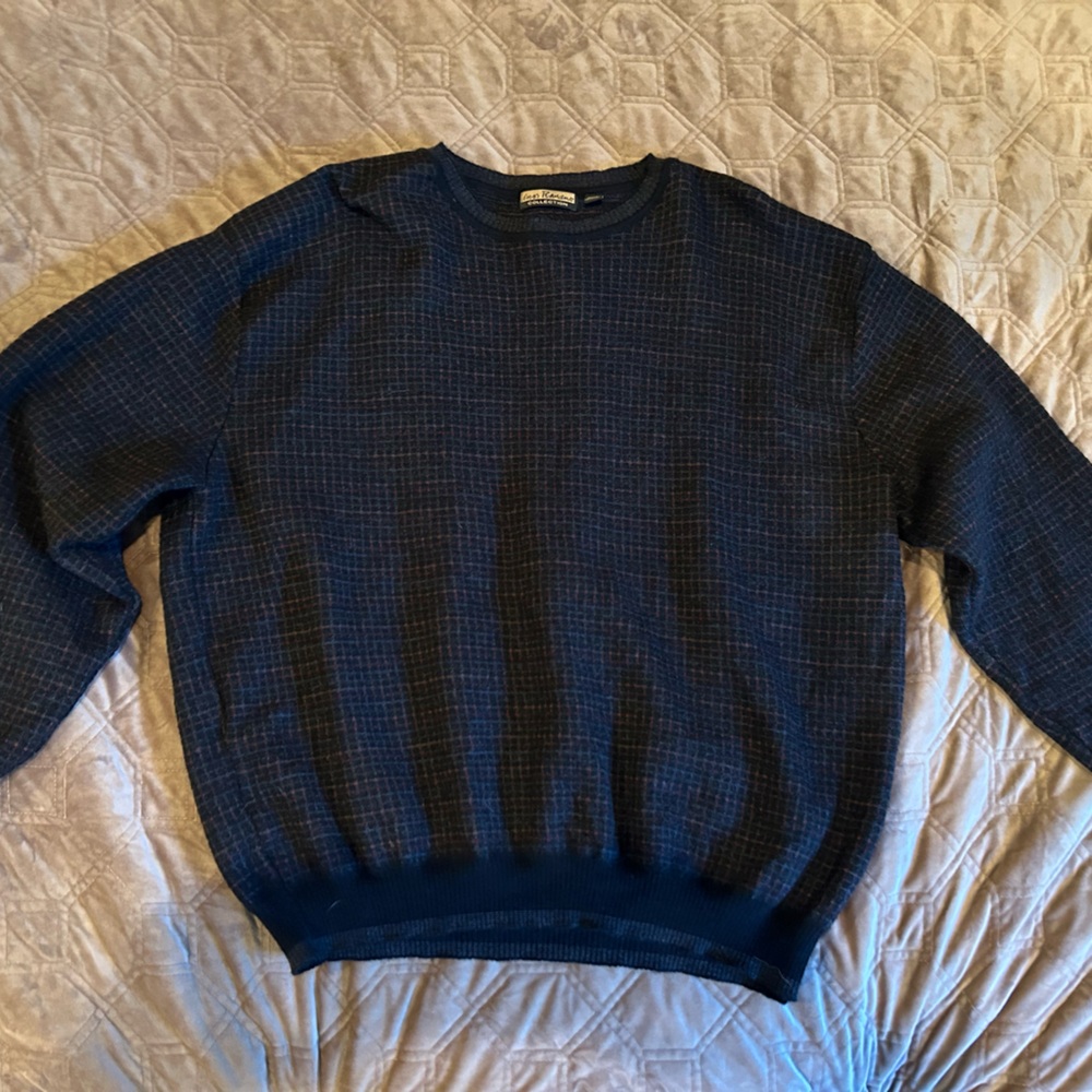 Lenor Romano Collection. Mens sweater XL. 100% extrafine Merino wool
